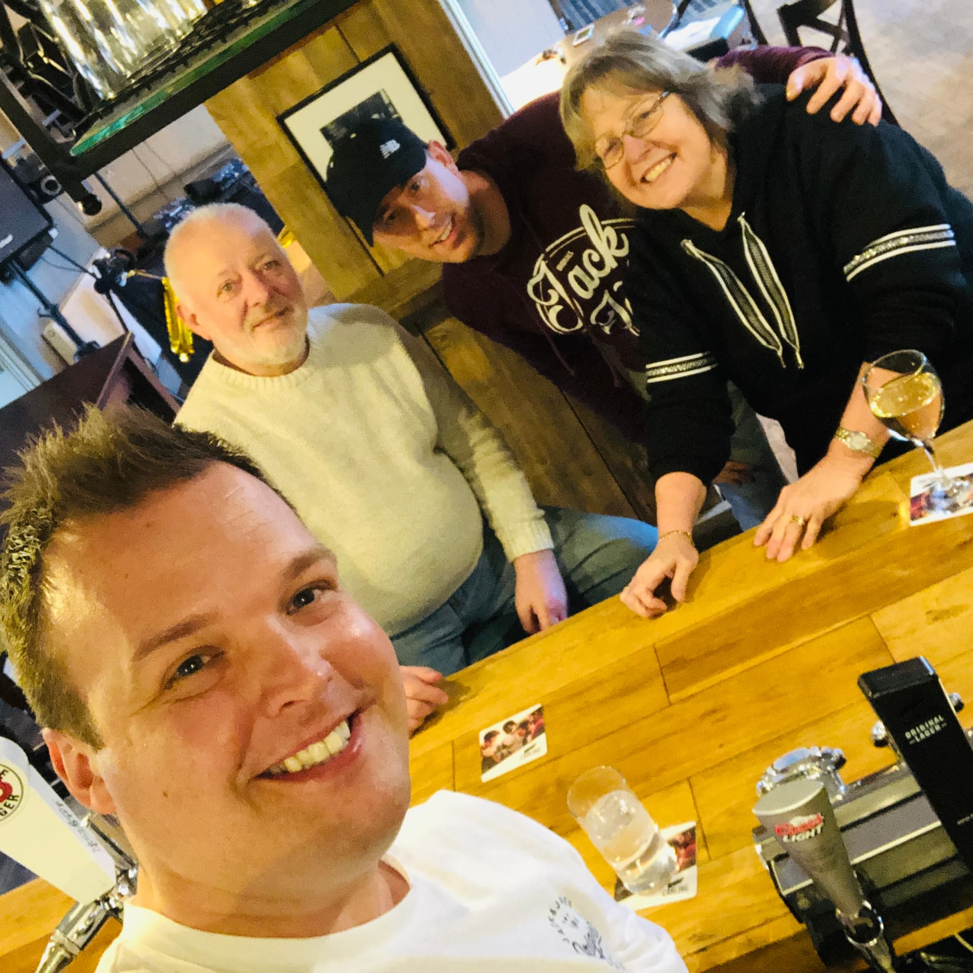Handover day at The Anchor, 5 March 2019, Martine and Ronnie's last drink and Billy and Peter's first