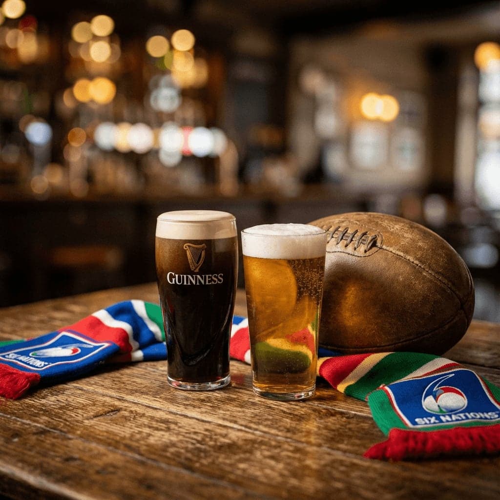 Atmosphere at The Anchor during Six Nations