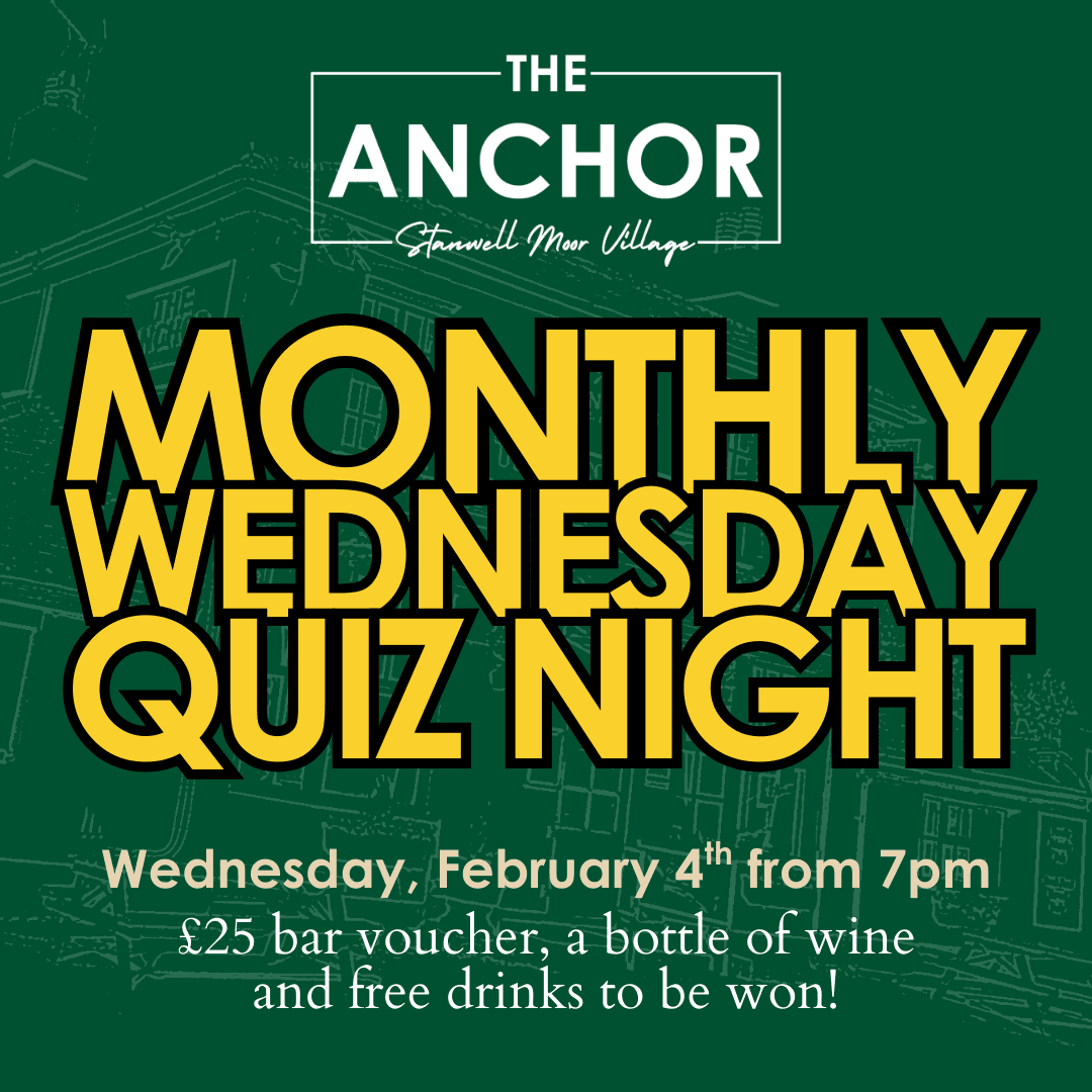 Pub Quiz - Quiz Night at The Anchor, Stanwell Moor